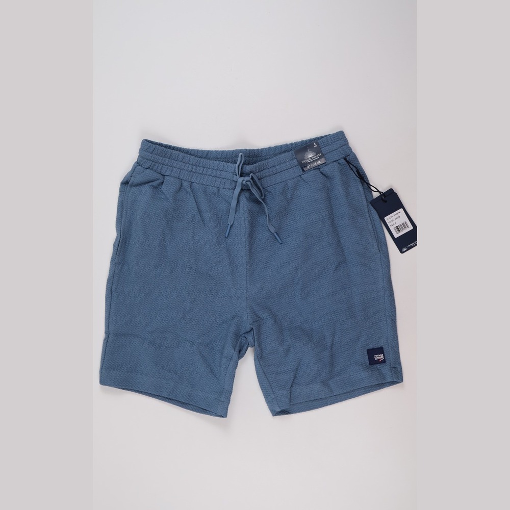 Vintage Summer Performance Shorts Blue Textured Small NWT